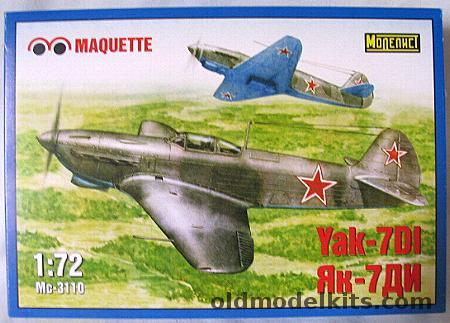 Maquette 1/72 Yak-7DI plastic model kit